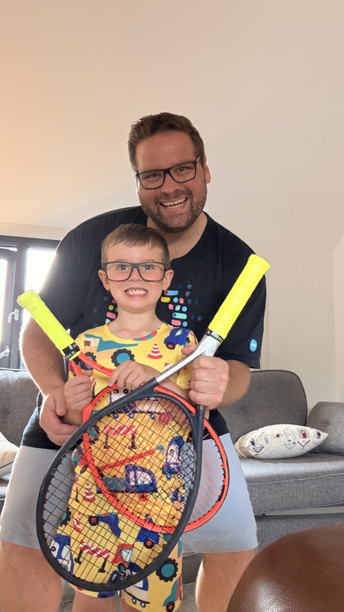 GrowthJar's founder and his son Gus